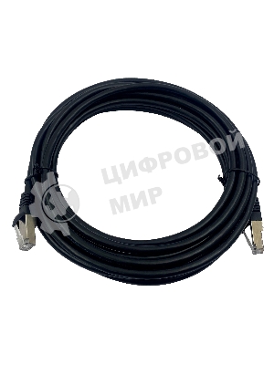Патч-корд Buro STP 4 пары cat.7 CCA molded 5м черный RJ-45 (m)-RJ-45 (m)