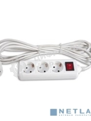 Сетевой удлинитель Buro BU-PS3.5/W 5 м (3 розетки) белый (пакет ПЭ)