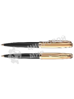 Ручка шариковая Parker 51 Deluxe (CW2123513) Black GT, M, черные чернила, подарочная коробка