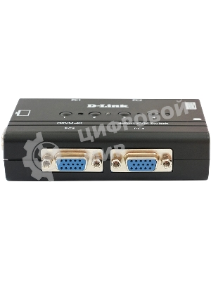 Переключатель KVM D-link DKVM-4K/B3A 4-портовый KVM-переключатель с портами VGA и PS/2
