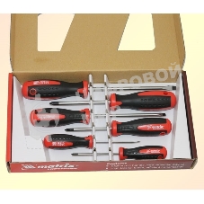 Набор отверток Matrix сталь s2 двухкомпонентные рукоятки 6шт