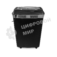 Шредер ГЕЛЕОС УМ35-4 (DIN P-4) фрагмент 3,9x30мм, 26 листов (70гр./м²), 35 литров, Уничт.скобы,скрепки,пл.карты,CD. TouchGuard.JamFree.ECO