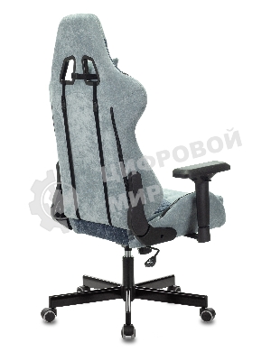 Кресло Бюрократ VIKING 7 KNIGHT BL FABRIC синий, ткань, 120 кг, механизм качания