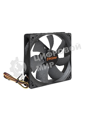 Вентилятор для корпуса ExeGate ExtraPower EP12025H3P черный, 120 мм, 1800 об/мин, 28 дБ, 3 pin