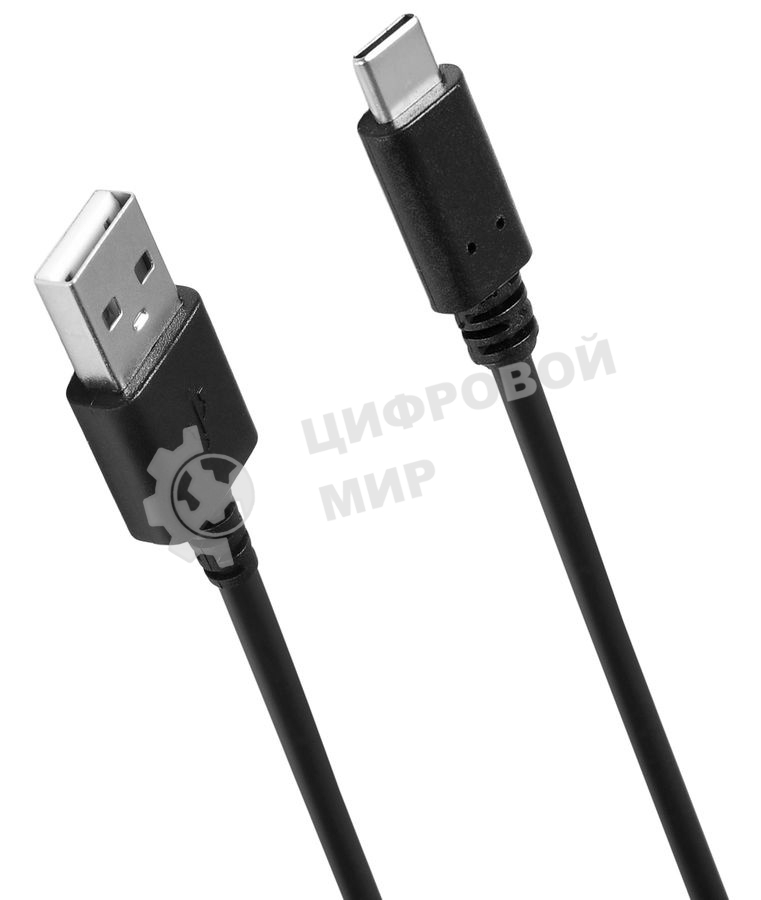 Кабель SunWind USB (m)-USB Type-C (m) 1.5м черный блистер
