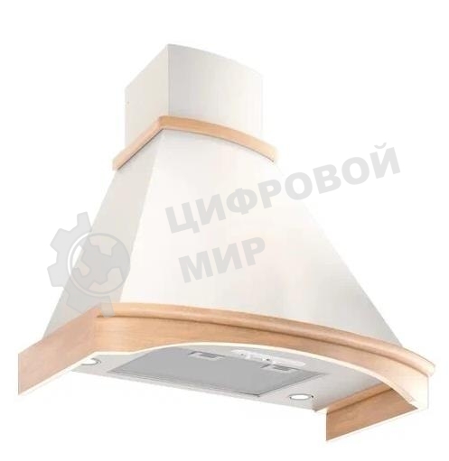 Вытяжка каминная Elikor Folk 90П-650-П3Д бежевый, 90 см, 650 куб. м/ч, 56 дБ