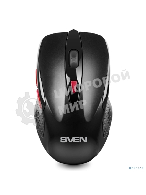 Мышь беспроводная SVEN RX-450W черный, 3200 dpi, радиоканал, USB, кнопки - 6