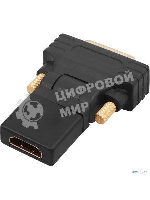 Переходник штекер Rexant DVI-D - гнездо HDMI, поворотный