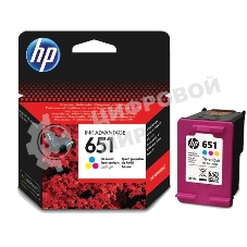 Картридж струйный HP 651 C2P11AE трехцветный для HP DJ IA5575e (300 стр.)
