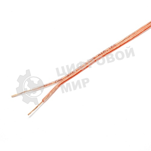 Акустический кабель Cablexpert CC-TC2x0,75-15M, прозрачный, 15 м, бухта