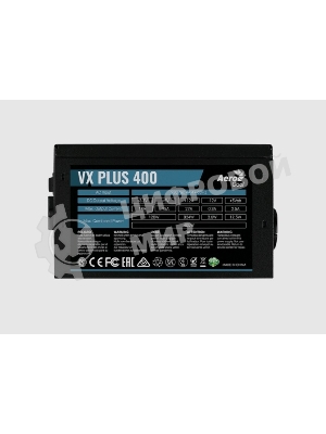 Блок питания Aerocool/Formula VX-400 PLUS, 400Вт, 120мм, черный