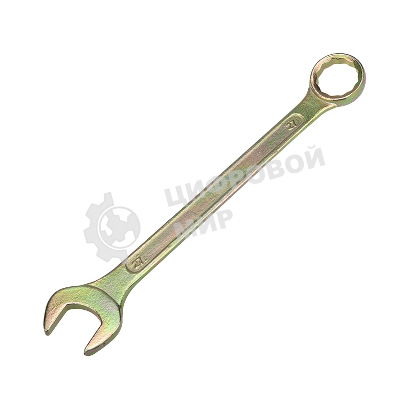 Ключ комбинированный Rexant 27 мм, желтый цинк