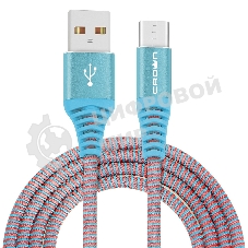 Кабель Crown USB - USB Type-C CMCU-3102C blue