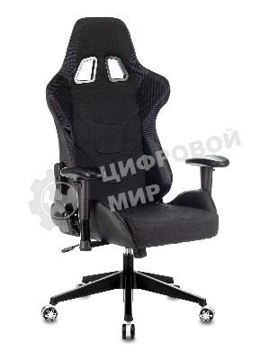 Кресло Бюрократ VIKING 4 AERO BLACK EDITION черный, экокожа, 120 кг, механизм качания