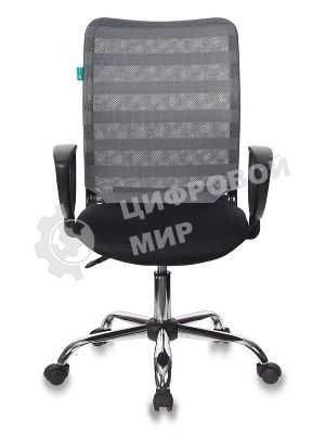 Кресло Бюрократ CH-599AXSL/32G/TW-11 серый/черный, сетка, 120 кг, механизм качания