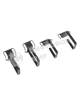 Органайзер кабельный одинарный изгонутый, черный