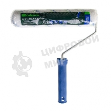 Валик Сибртех Водные краски, 250 мм, ворс 12мм, D - 36 мм, D ручки - 6 мм, полиэстер