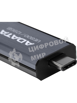 Флешка USB ADATA UE800 (AELI-UE800-128G-CSG), 128Gb, Type-C USB 3.2, R/W 1000/550, серебристый