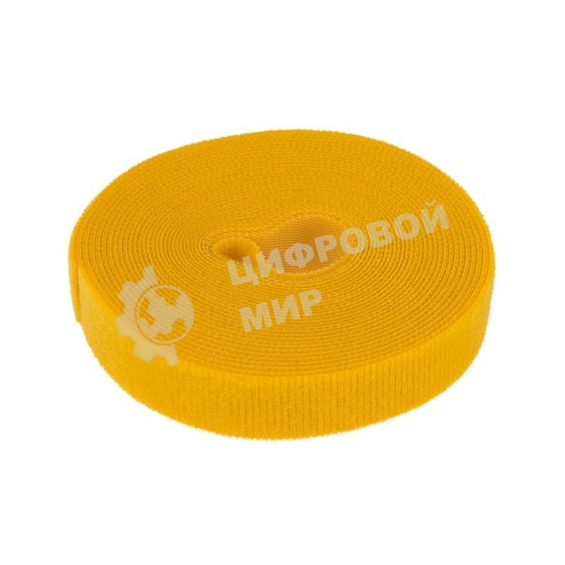 Лента-липучка многоразовая Rexant 5 м х 20 мм, желтая (1 шт.)