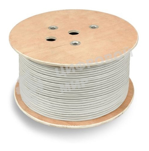 Кабель сетевой Buro UTP 4 пары cat6 solid 0.52мм Cu 305м серый