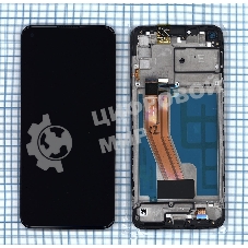 Дисплей для Samsung Galaxy M11 SM-M115 черный с рамкой