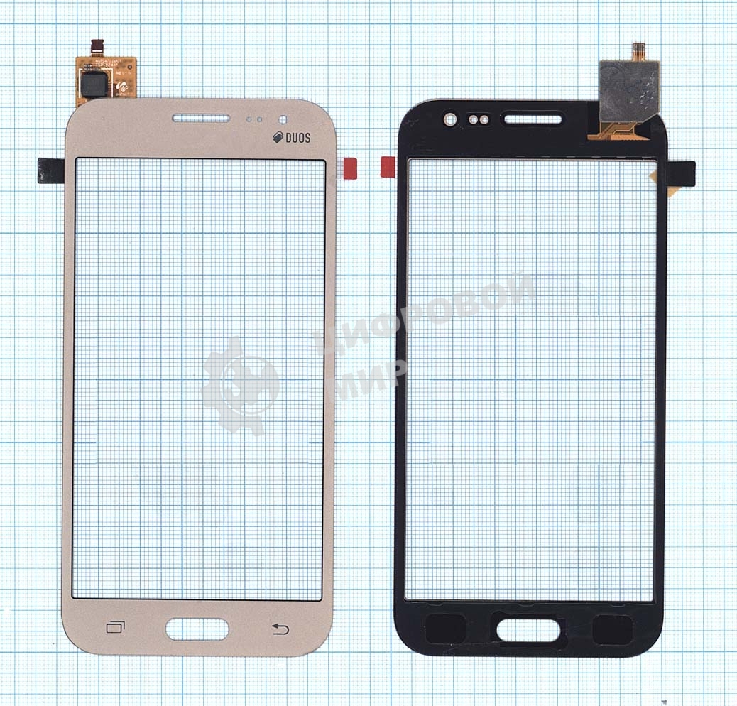 Сенсорное стекло (тачскрин) для Samsung Galaxy J2 SM-J200, золотое