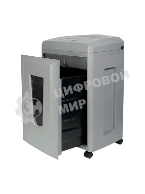 Шредер Heleos УП26-7 серый (секр.P-7) фрагменты 5лист. 26лтр. пл.карты CD