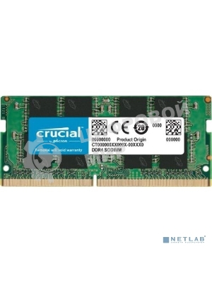 Оперативная память Crucial Premier, DDR4, 16GB (1x16GB), 3200 MHz, CL22, без радиатора, SO-DIMM, (OEM)
