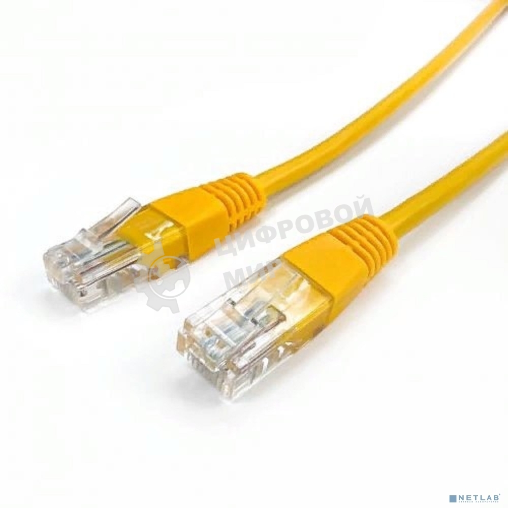 Кабель патч-корд, Filum FL-U5-C-2M-Y U/UTP 5e cat. 2м, 26AWG(7x0.16 мм), чистая медь, PVC, жёлтый