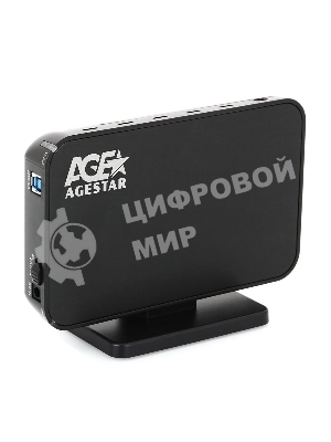 Внешний корпус для HDD AgeStar 3UB3A8-6G SATA II пластик/алюминий черный 3.5
