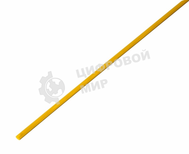 Термоусадочная трубка Rexant 2,0/1,0 мм, желтая, упаковка 50 шт. по 1 м