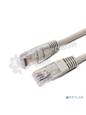 Кабель патч-корд, Filum FL-U6-3M U/UTP 6 cat. 3м, 26AWG(7x0.16 мм), омедненный алюминий (CCA), PVC, серый