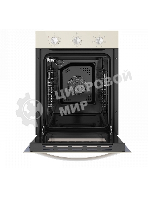 Шкаф духовой электрический Maunfeld EOEC516BG, встраиваемый, 51л, дверца с 2 стеклами, бежевый