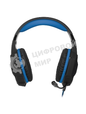 Гарнитура проводная SVEN AP-U980MV, черный-синий (USB, LED, 7.1, 2.2m)