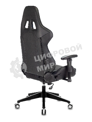 Кресло Бюрократ VIKING 4 AERO BLACK EDITION черный, экокожа, 120 кг, механизм качания