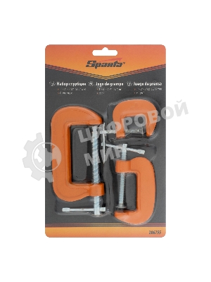 Набор Sparta: струбцины G-образные Sparta 3 шт., 25-50-75 мм