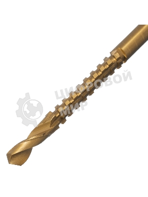 Сверло-фреза Matrix, 6 мм, универсальное, нитридтитановое покрытие, цилиндрический хвостовик