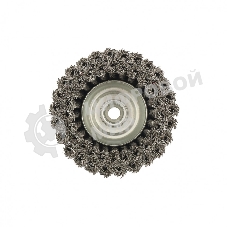 Щетка для УШМ, 125 мм, М14, Чашка, двухрядная, крученая проволока 0,5 мм Matrix