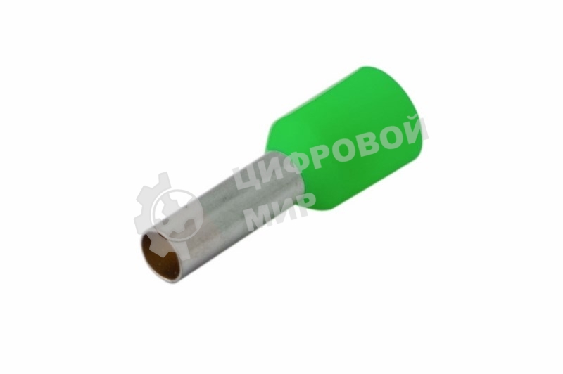 Наконечник штыревой втулочный изолированный Rexant F-12 мм 6 мм² (НШВи 6.0-12/Е 6,0-12/E6012) зеленый