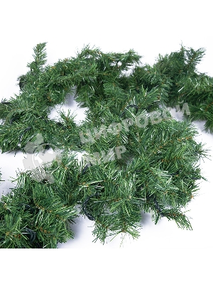 Еловый шлейф Neon-night искуственный 2,7 м Теплое белое свечение 80 LED