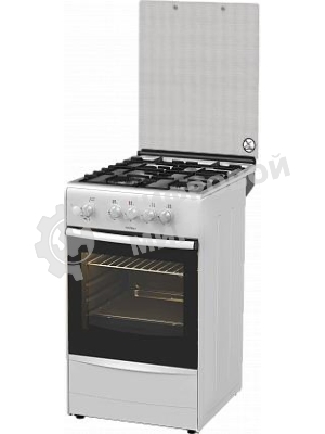 Плита газовая Darina 1B GM 341 107 W белый/черный, конфорок 4 шт, духовка 50 л, 50 см x 85 см x 56 см