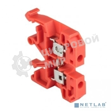 Колодка клеммная JXB-2.5/35 (25а) крас. EKF plc-jxb-2.5/35r