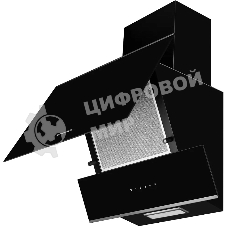 Вытяжка наклонная Kuppersberg F 600 BX, черный/нержавеющая сталь, 60 см, 850 куб. м/ч, 46 дБ