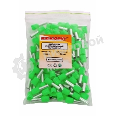 Наконечник штыревой втулочный изолированный Rexant F-12 мм 6 мм² (НШВи 6.0-12/Е 6,0-12/E6012) зеленый