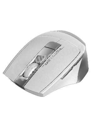 Мышь беспроводная A4Tech Fstyler FG35 серебристый/белый, 2000 dpi, радиоканал, USB, кнопки - 6