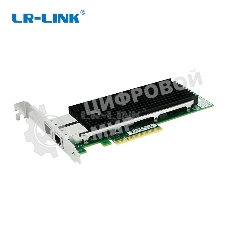 Сетевая карта LR-Link 2 порта 10/100/1000/10G Base-T на чипе Intel X540, LREC9802BT