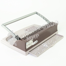 Переплетчик Heleos БП9п коричневый (БП9ПК) A4/перф.9л.сшив/макс.150л./пластик.пруж. (6-19мм)