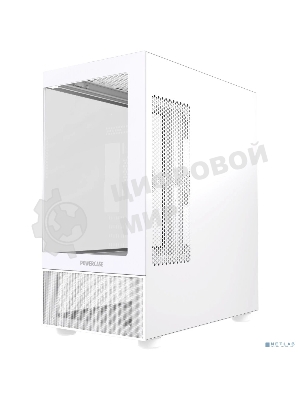 Компьютерный корпус Powercase Vision Micro M2, Tempered Glass, белый, mATX (CVMWM2-L0)