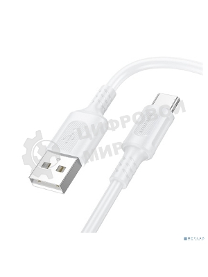 Дата-кабельBOROFONE BX111/USB кабель Type-C/1m/3A/White
