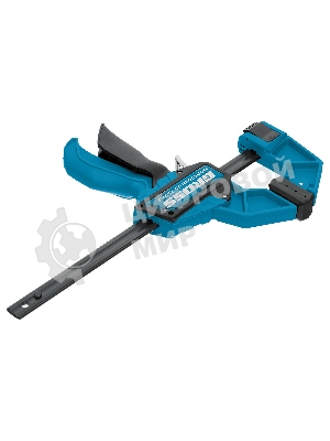 Струбцина реечная Gross быстрозажимная, пистолетного типа, пошаг. механизм, пластиковый корпус,150 мм